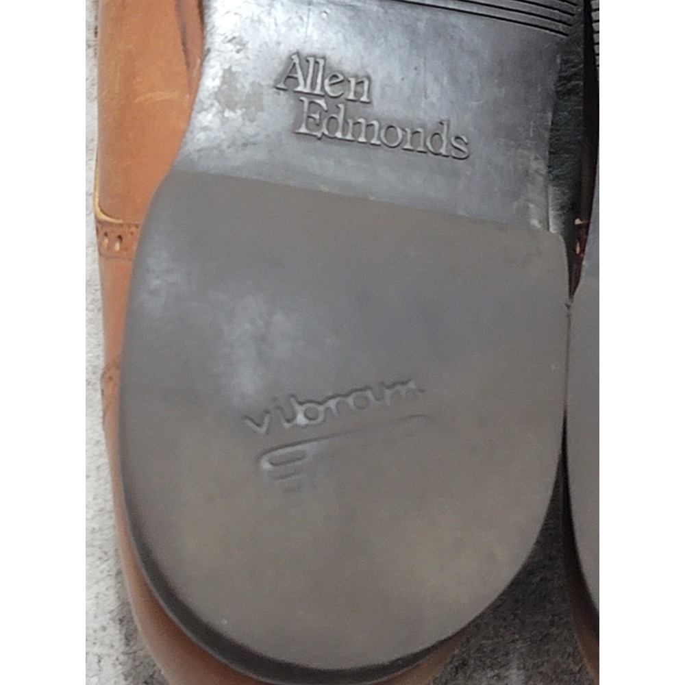 Allen Edmonds Corporate Casuals Derby Brown Walnut Leather Shoes Men Size 10.5 D - Picture 8 of 14